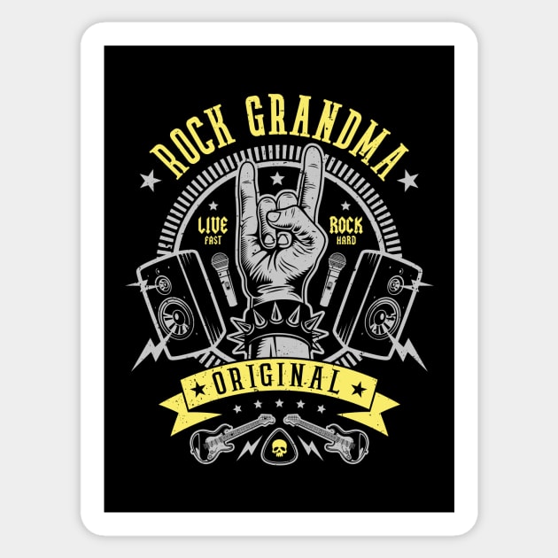 Rock Grandma Sticker by Olipop